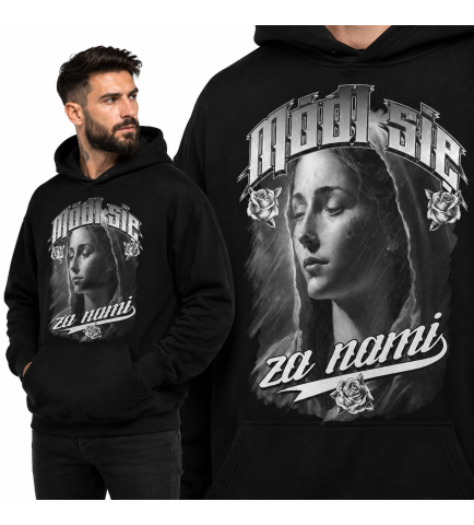 Bluza Chrześcijańska  z kapturem Maria 1